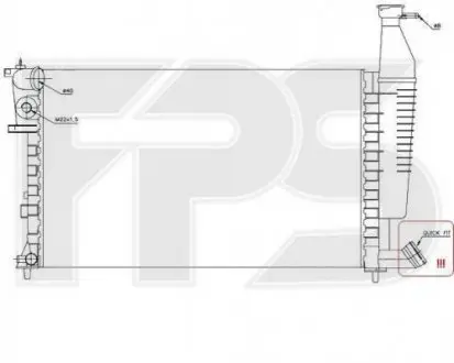 Радіатор охолодження FPS FP 54 A1122