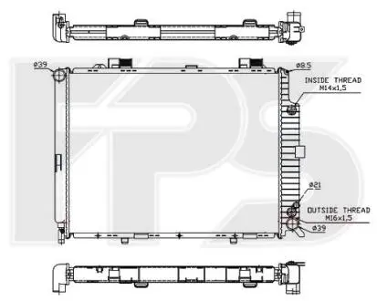 Радіатор охолодження FPS FP 46 A232