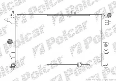 Радіатори охолодження VECTRA A 88-95 Polcar 551408A5