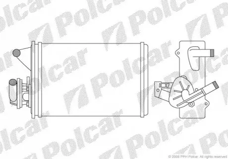 Радіатори обігріву FIORINO 88- Polcar 3016N8-1