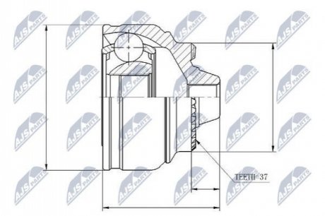 ШРКШ зовн. 25x37 BMW 5 (F10), 7 (F01, F02, F03, F04) 2.0-4.4 09.09-10.16 Nty NPZ-BM-009