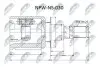 NTY NPW-NS-030 ШРКШ внутр./26mm/45zz TOYOTA CAMRY ACV40/GSV40 06-11 NPW-NS-030