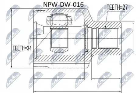 Шрус Nty NPW-DW-016 (фото 1)