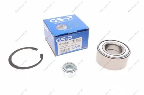 Підшипник маточини (передньої) Peugeot 106 91-04/205 87-98 (35x72x33)(к-кт) GSP GK0882