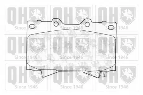 Гальмiвнi колодки дисковi 120mm QH QUINTON HAZELL BP1194