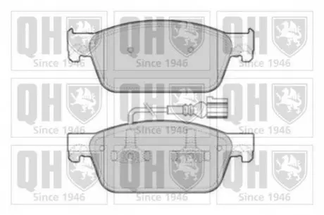 Гальмiвнi колодки дисковi QH QUINTON HAZELL BP1807