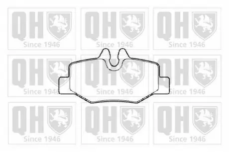 Фото 1 - гальмiвнi колодки дисковi QH QUINTON HAZELL BP1434 Гальмiвнi колодки дисковi QH QUINTON HAZELL BP1434 (фото 1)