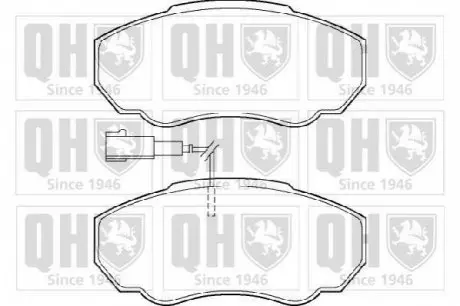Гальмiвнi колодки дисковi QH QUINTON HAZELL BP1341