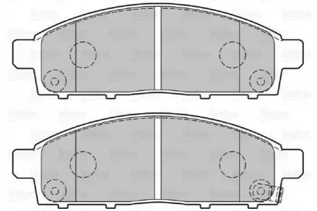 Гальмівні колодки дискові MITSUBISHI L200 "2,4-2,5 "F "05>> Valeo 301893