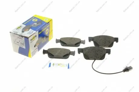 Колодки гальмівні (передні) Audi A4 15-/Audi A5 09- (+датчик) ICER 182270