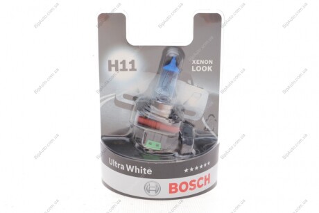 Автолампа H11 12V 55W PGJ19-2 Ultra White (BL/1шт) 1 987 301 154 BOSCH 1987301154