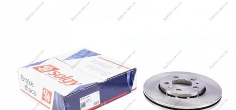 Диск гальмівний (передній) Skoda Octavia/Fabia/Roomster 06- (256x22) SOLGY 208085