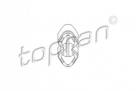 Кронштейн, глушник TOPRAN TOPRAN / HANS PRIES 111592