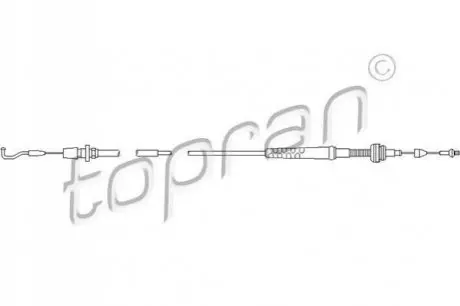 Трос TOPRAN TOPRAN / HANS PRIES 109858