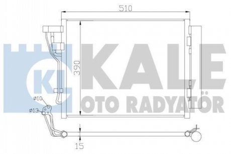 KALE HYUNDAI Радіатор кондиціонера (конденсатор) i30 07-, Kia Ceed Kale Oto radyator 391600