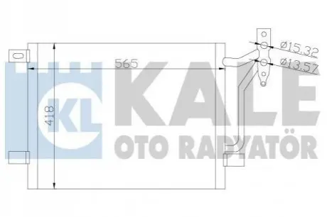 KALE BMW Радіатор кондиціонера (конденсатор) 3 E46 Kale Oto radyator 376800