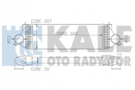 KALE SUZUKI Интеркулер Grand Vitara II 1.9DDiS 05- Kale Oto radyator 342365