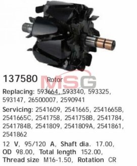 HC- Ротор генератора CARGO 137580 (фото 1)