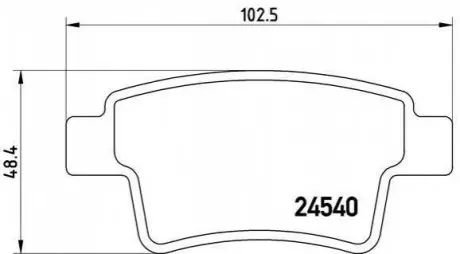 Гальмівні колодки дискові BREMBO P61 085
