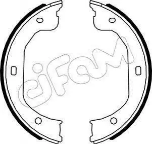 FORD Колодки гальмівні барабан MAVERICK 2.0 01-, 2.3 04-, 3.0 01-, FORD USA, MAZDA CIFAM 153-587