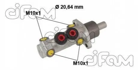 RENAULT головний гальмівний циліндр CLIO I 96-98, MEGANE I 96-99, MEGANE I 97-01 CIFAM 202-883