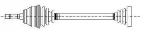BMW піввісь лів./прав.L=628mm 30 зуб.5 E39 523/525/528 95- CIFAM 655-216