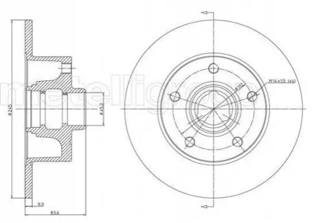 VW Диск тормозной задн.Audi A4 94- (245*10) CIFAM 800-394