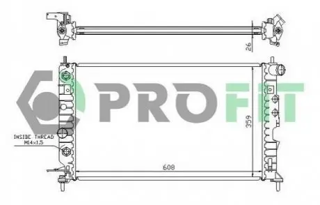 Радіатор охолоджування PROFIT PR 5077A2 (фото 1)