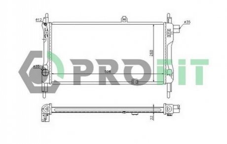 Радіатор охолоджування PROFIT PR 5052A1 (фото 1)