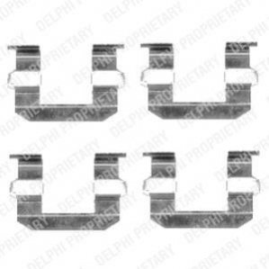 Ремкомплект гальмiвних колодок Delphi LX0400 (фото 1)
