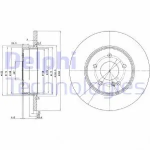 Гальмiвнi диски Delphi BG3602