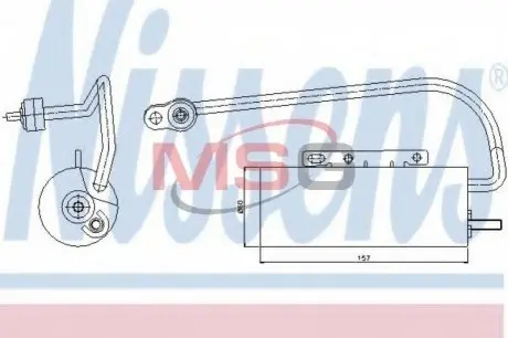 Осушувач OP SIGNUM(02-)2.0 16V DTI(+)[OE 1848 045] NISSENS 95339