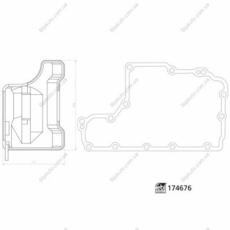 Фільтр АКПП Opel Combo 1.3-1.7D 94- FEBI BILSTEIN 174676