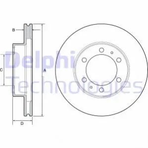 Гальмiвнi диски Delphi BG4557