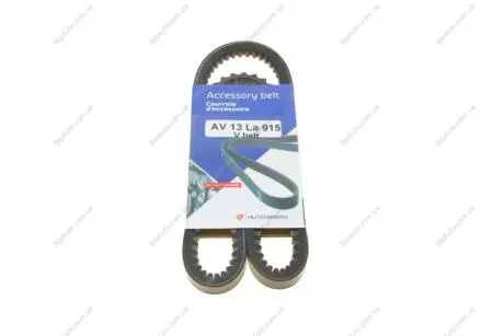 Ремінь генератора Audi 100/200/80/90 82-96 (13x915) HUTCHINSON AV 13 LA 915 (фото 1)