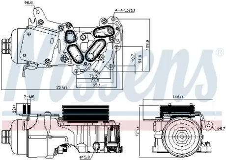 Радіатор оливний First Fit NISSENS 91124
