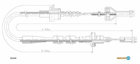 Трос зчеплення ADRIAUTO 28.0109