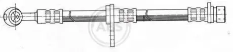 Шланг гальмівний ПЕРЕДН ЛЕВЫЙ HONDA LOGO (GA) 03/99-03/02 A.B.S. A.B.S. SL5546