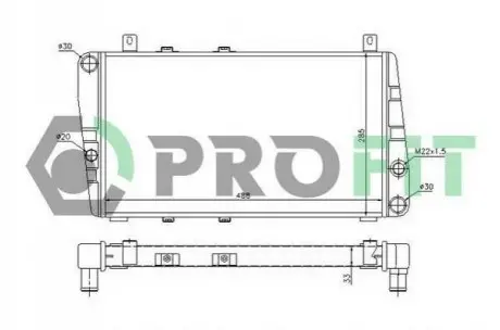 Радіатор охолоджування PROFIT PR 9505A1 (фото 1)