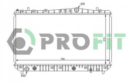 Радіатор охолоджування PROFIT PR 1704A2