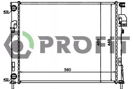 Радіатор охолоджування PROFIT PR 5058A5