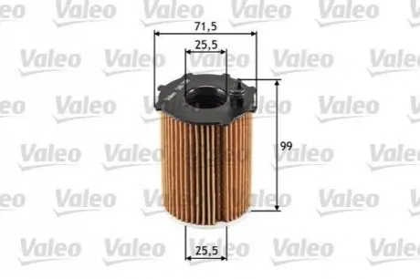 Фільтр масляний Fiat Scudo/Citroen Berlingo 1.6JTD/HDI 07-/Ford Focus/Mondeo 1.5/1.6TDCi 04- Valeo 586500