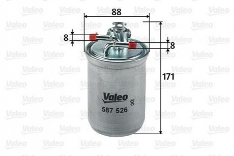 Фільтр паливний VW Sharan 1.9/2.0TDI 95-10 Valeo 587526 (фото 1)