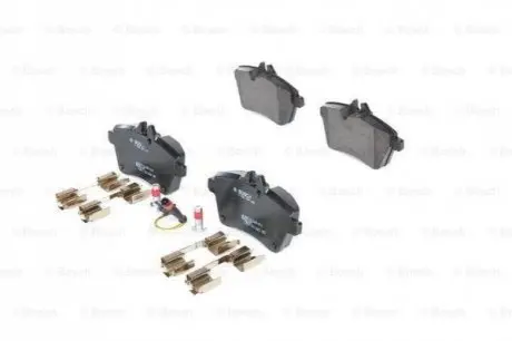 DB Гальмівні колодки передн. (з пластинами для монтажу) BOSCH 0986494290
