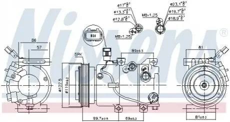 Компресор кондиціонера NISSENS 890241