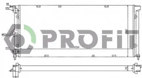 Радіатор охолоджування PROFIT PR 9565A4