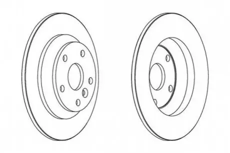 Гальмівний диск задній Ford Focus,Galaxy,Kuga,Mondeo,S-Max/ Land Rover Range Rover Evoque Jurid 562536JC