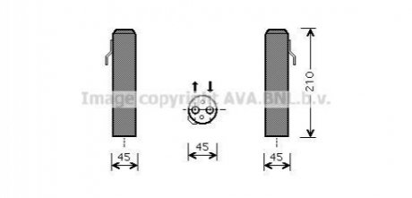 Осушувач кондиціонера HYUNDAI TUCSON (2005) 2.0 CRDI/CRDI VGT (вир-во) AVA COOLING HYD218 (фото 1)