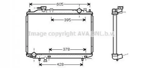 AVA AVA Радіатор охолодження Ranger, Mazda BT-50 2.5D/3.0TDCi 99- AVA COOLING MZ2171