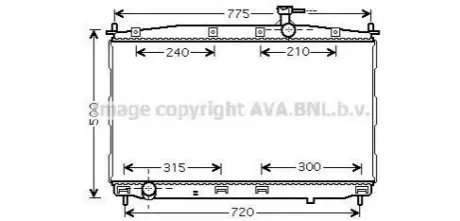 AVA AVA Радіатор охолодження SANTA-FE 2.0-2.2 06- (механіка) AVA COOLING HY2173 (фото 1)